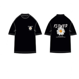 Summer Men's Short-sleeved T-shirt Men's and Women's Trendy Loose plus size Daisy Couple's T-shirt Men's Ins Top Student