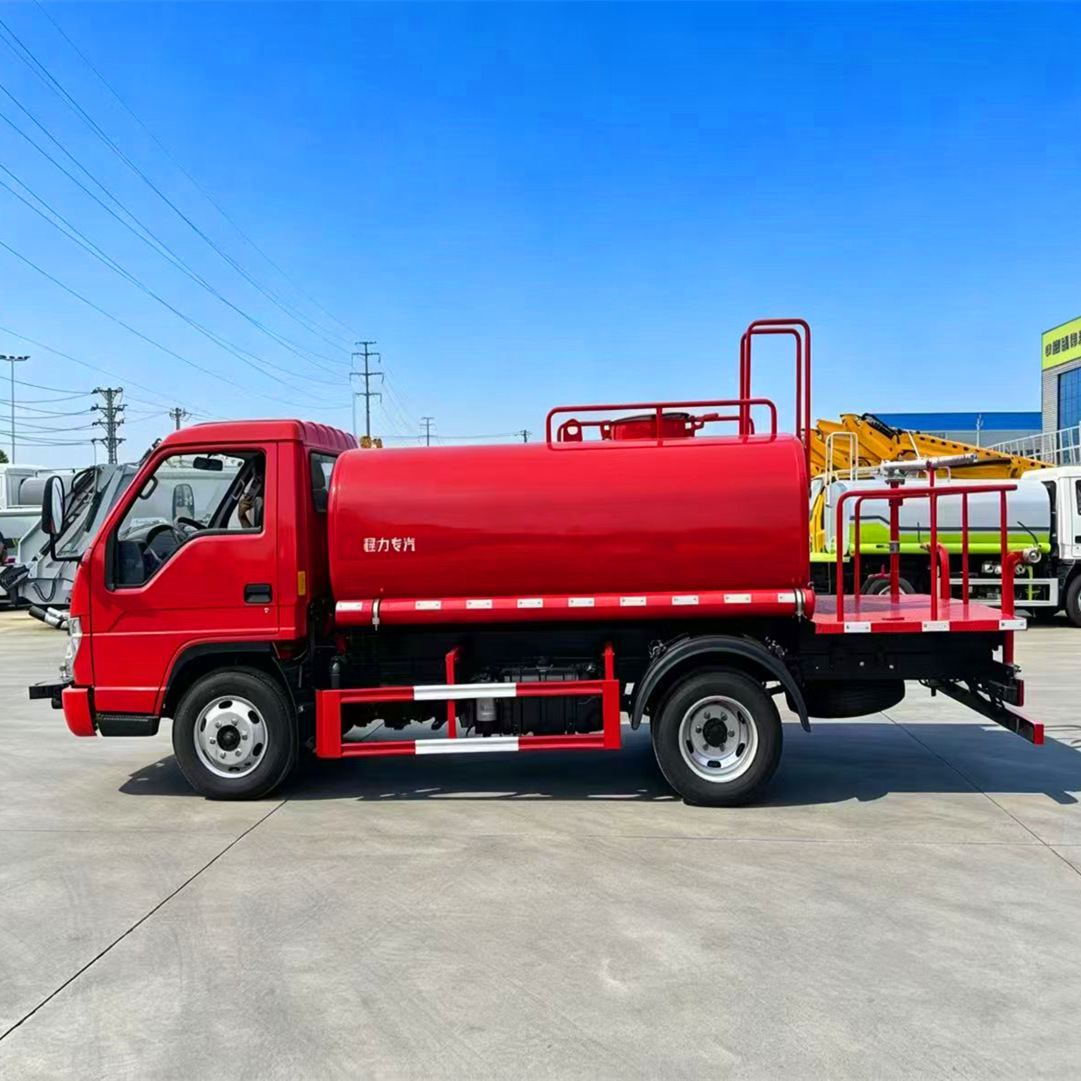 Blue license plate Foton 3-ton emergency water tanker, available for installment purchase. Cross-border export, foreign trade fire truck, right-hand drive water tanker