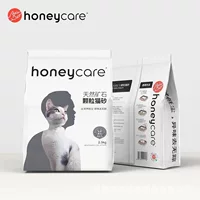 Котячий наполнитель (Honeycare) натуральные бентонитовые гранулы с активированным углем, прочная слеплямость, 2,5 кг