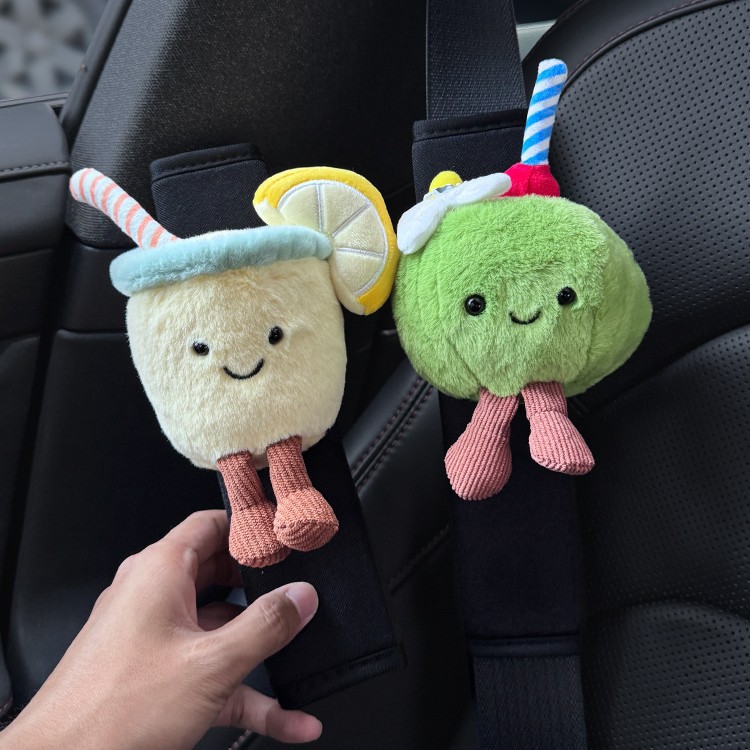 Protector de Hombro de Peluche para Cinturón, Anti-estrangulamiento para Automóvil