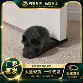 跨境爆品3d打印骷髅门挡 重型哥特式门楔 防自动关闭缓冲垫