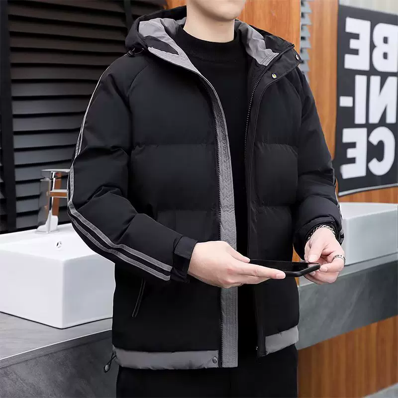 2023新款棉服男士冬季外套加厚潮流连帽棉袄百搭休闲连帽大码棉衣