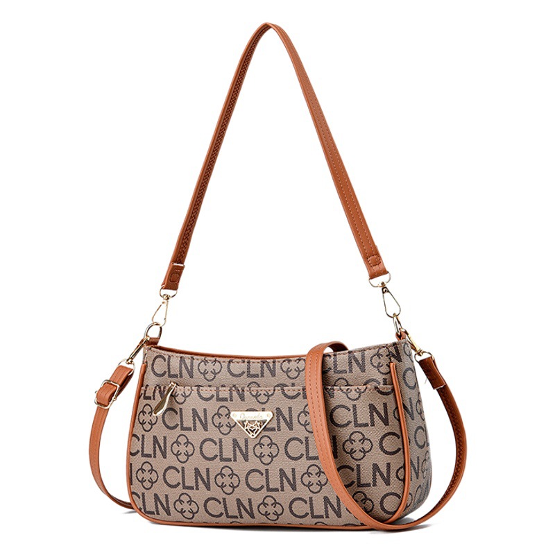 Bolso para axilas para mujer, bandolera de moda, estilo coreano, textura de gran capacidad, bolso de hombro para mediana edad y personas mayores, 2025