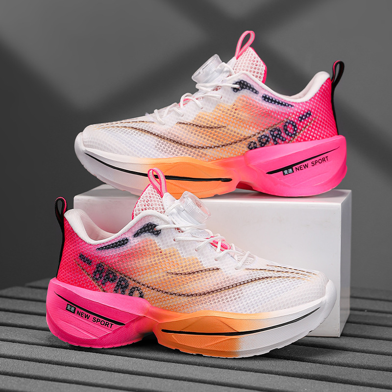 Zapatos para niños 2025 primavera y verano nuevos zapatos deportivos para correr para niños medianos y grandes zapatos para correr profesionales transpirables y livianos