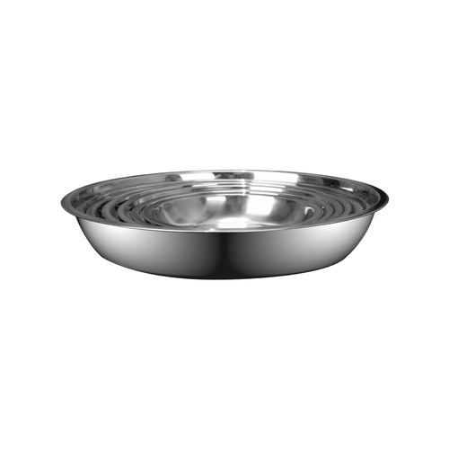 304 stainless steel plate thickened round plate household vegetable plate dinner plate barbecue plate iron plate fruit plate dumpling plate wholesale