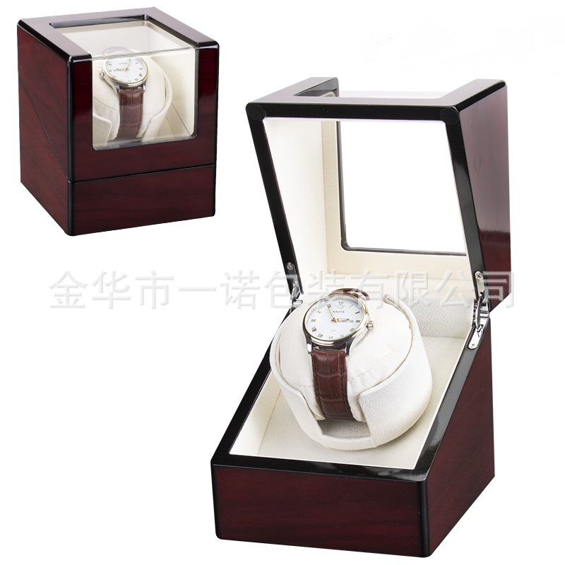 迷你高光烤漆摇表器晃表器上弦盒单只机械手表上链盒自动上链机械