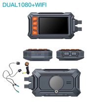 WIFI机车摩托车记录仪 3.0寸屏高清夜视前后双录1080P 行车记录器