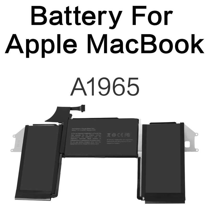 A1965 is suitable for Apple laptop battery MacBook Air 13" Retina 2018-2020 models