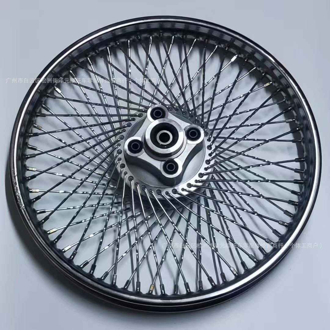 Motorcycle Parts Cg125 Happiness Men's Motorcycle Encrypted 72 Steel Wire Assembly Motorcycle Front and Rear Steel Rims