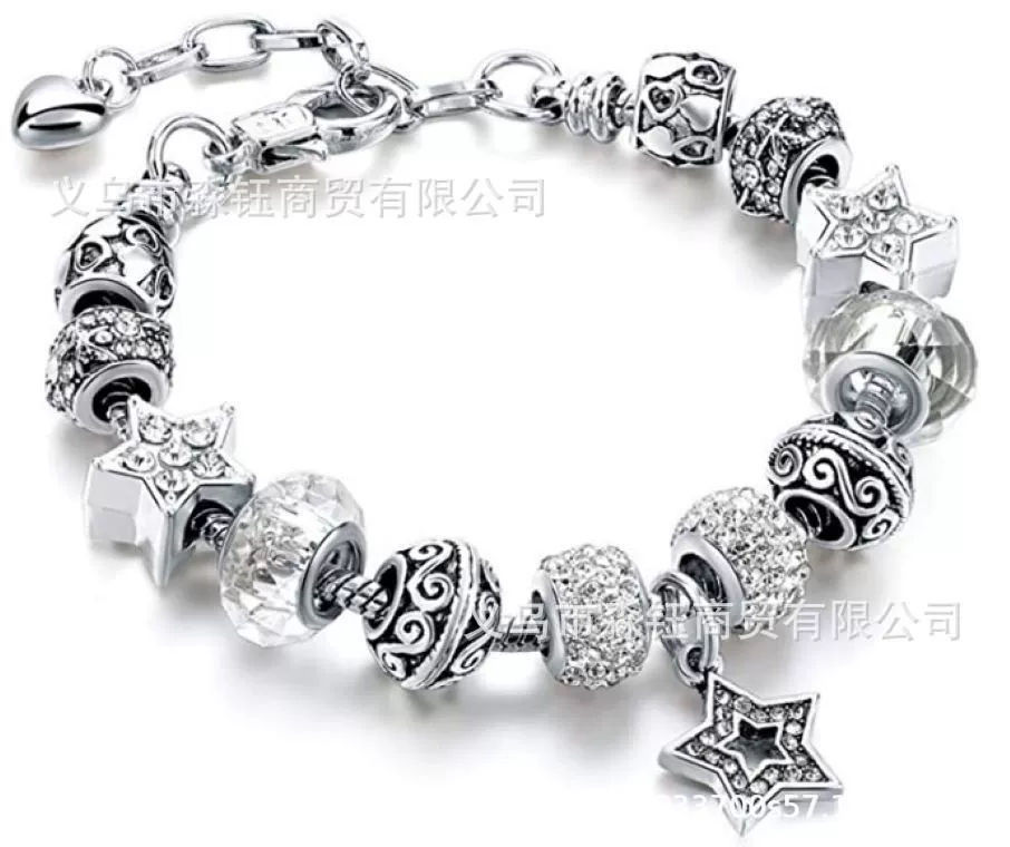 Металлическая серебристая кристаллическая bracelet, коллекция 2021, ebay, Amazon