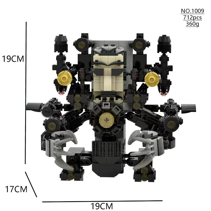 Toilet Constructor Watch: Children's Smart Toy Minifigure Kit - 504pcs, Educational Building Fun by Other