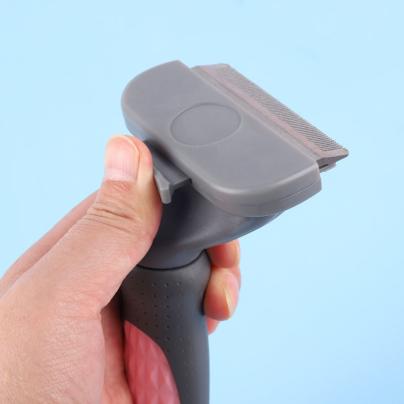 Cross-border peine del animal doméstico eliminación del pelo peine de nudo abierto peine gato eliminación del pelo automático peine del perro suministros de limpieza para mascotas al por mayor