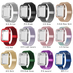 適用apple watch 49mm蘋果米蘭保護殼套裝iwatch金屬錶帶外貿熱銷