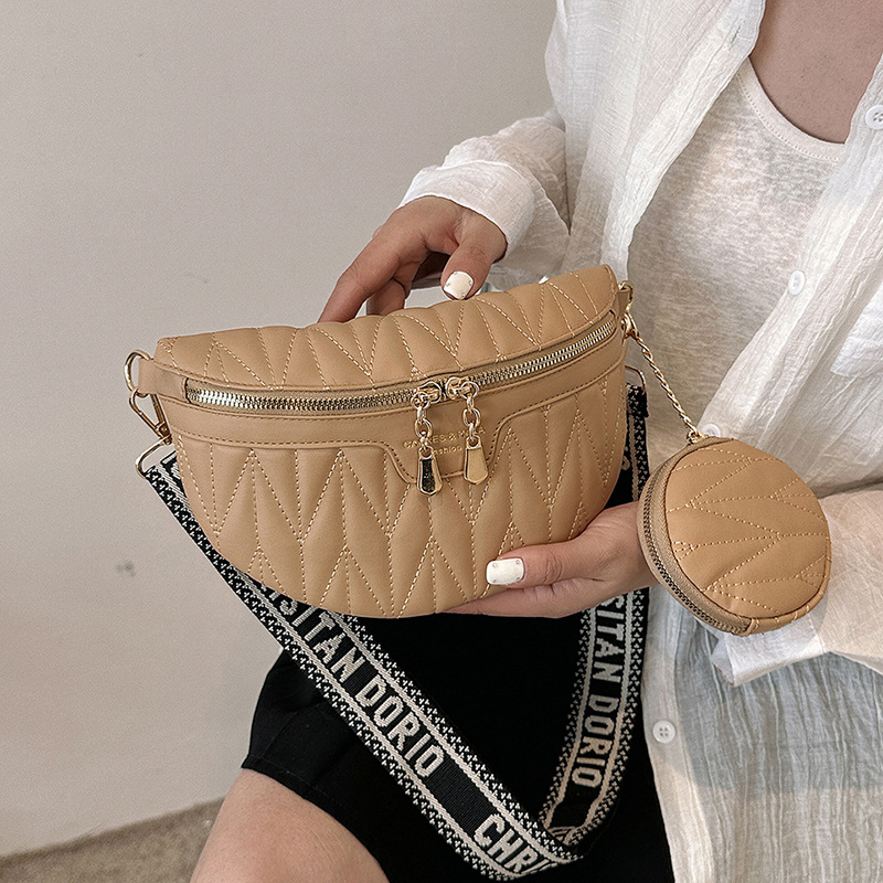 Cruz-frontera primavera y verano bolsa para las mujeres 2024 nueva moda bolso de hombro casual crossbody todo-juego ins pecho bolsa cintura