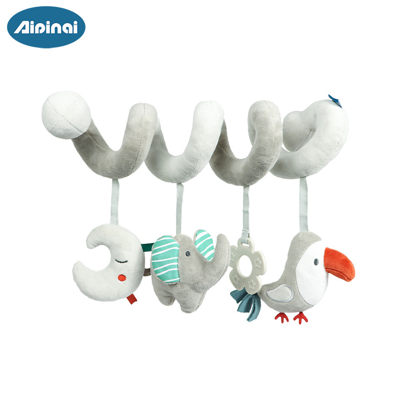 Transfronterizo nuevo bebé animal cama bobinado bebé educación temprana cama colgante juguete carrito de bebé colgante al por mayor en stock