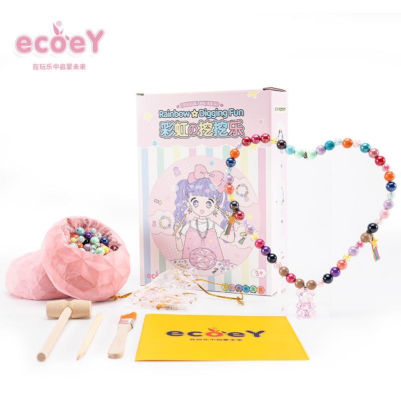 ecoey archaeological bracelet blind box archaeological excavation treasure hunt girl necklace bead archaeological bracelet gemstone