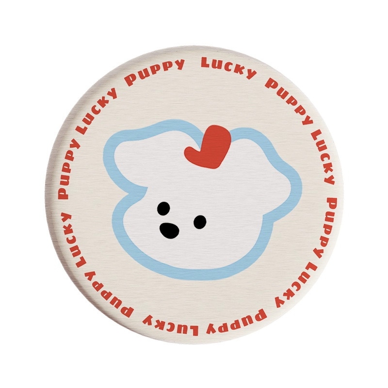 Posavasos de café de oficina de dibujos animados, posavasos de escritorio, posavasos de agua redondos, almohadillas absorbentes de agua de barro de diatomeas, encimera de secado rápido