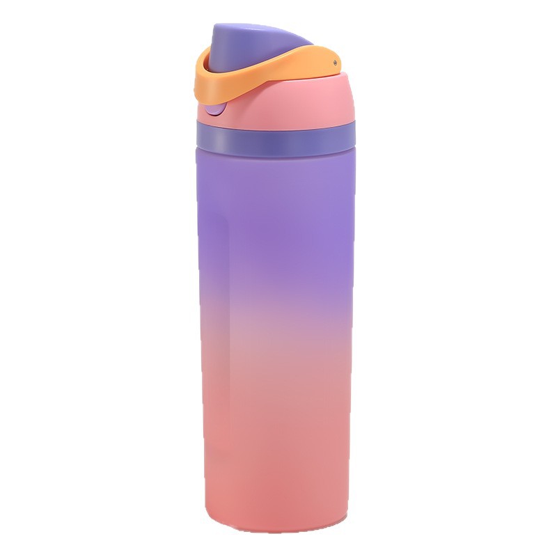 Taza de agua deportiva de bebida directa simple de gran capacidad puede imprimir LOGO personalizado colorido moda portátil taza de agua deportiva de fitness