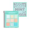 Mint green purple fuchsia eye shadow contains rose, 9 colors