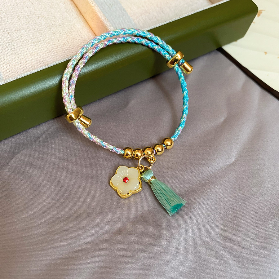 Dragon Boat Festival colorido cuerda tejida bolsa de la suerte colgante pulsera nueva pulsera de todo fósforo de moda china joyería de alta gama de nicho