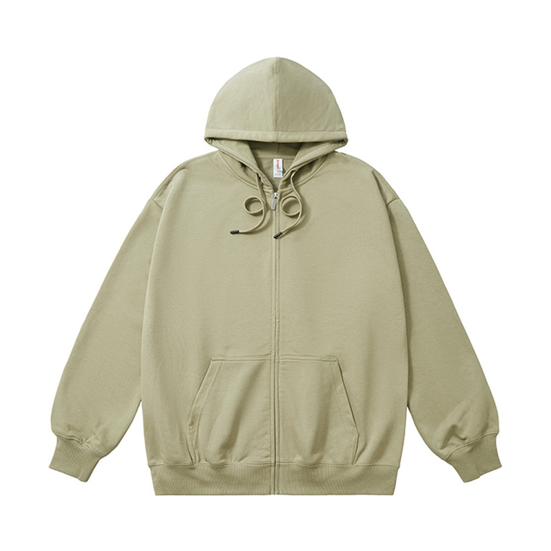 2025 新 330 グラムビッグバージョン CVC テリージッパートレーナーパーカー男性グループ服広告シャツ衣類のカスタマイズ|undefined