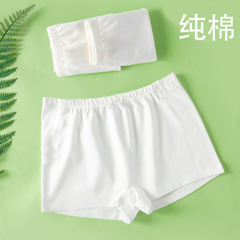 Factory wholesale 100 cotton boxers plus size loose breathable mother shorts cotton white girls