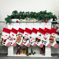 2025 Haomao クロスボーダー Amazon クリスマスソックスギフトバッグクリスマスツリー装飾雪だるまクリスマスツリーペンダント