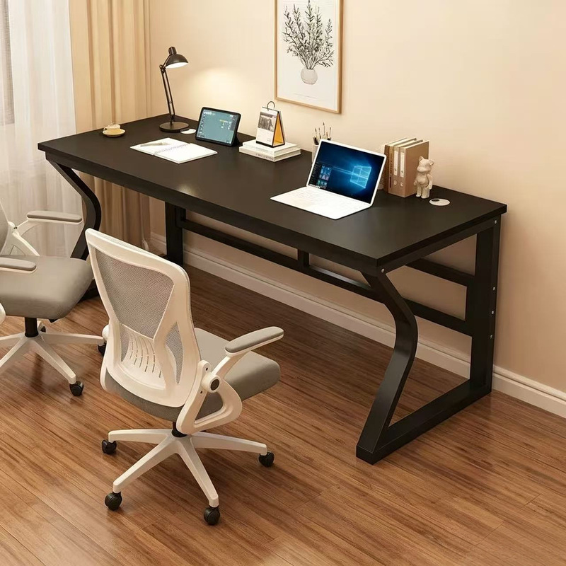 Double Computer Desk, Desktop Office Desk, Home Student Study Desk, Small Apartment Bedroom, E-Sports Live Streaming Workstation