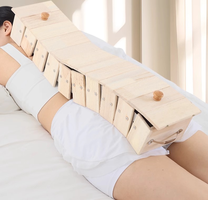 Long Snake Moxibustion Box Oak Wood Du Mai Ginger Moxa Tray for Spine Back and Abdomen Professional Use overview