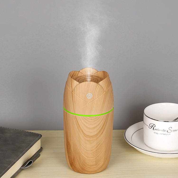 Humidificador de rosa-grano de madera claro