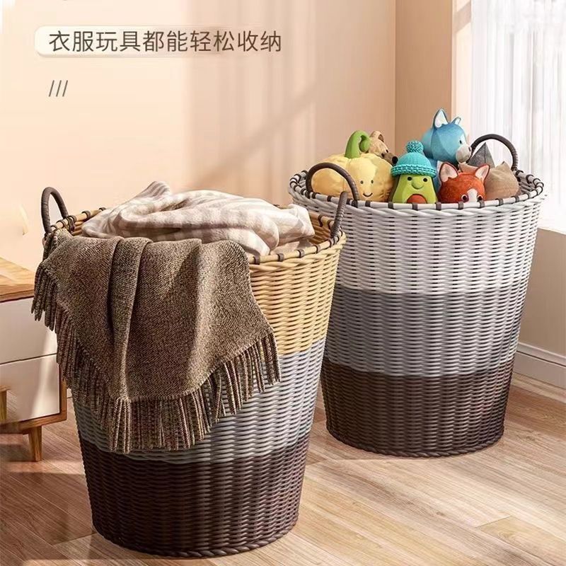 Jibaiju Bathroom Storage Rack Dirty Clothes Basket Household Large-Capacity Bucket Multi-Functional Clothes Laundry Basket Clothes Storage Basket