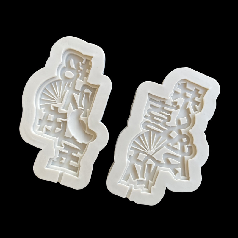 Gongxi Fai Cai Jinbao estilo chino molde de silicona pastel chocolate Lollipop tarjeta