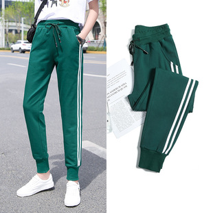 A generation of women's spring and summer Korean sports casual pants women's loose Harlan pants Joker slim student long pants
