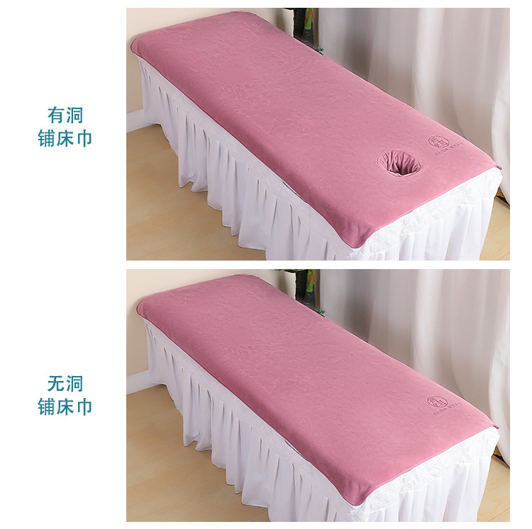 Beauty salon towel special set, turban, bed, bath towel, bath skirt set, absorbent, non-shedding, printable LOGO