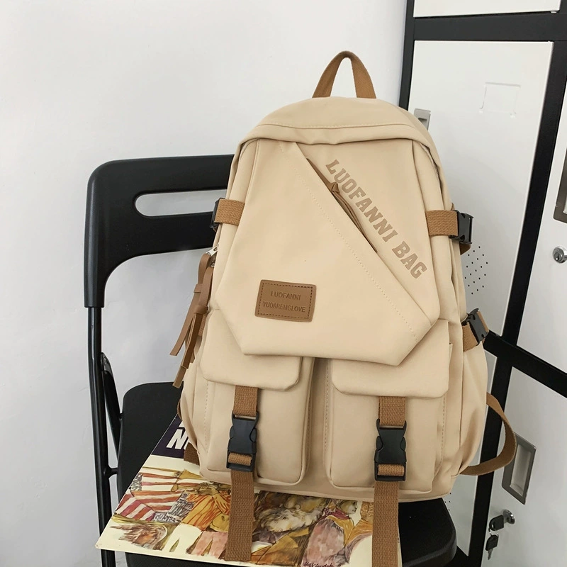 Backpack, shoulder bag, capacious Japanese universal trend school bag for leisure, Korean style