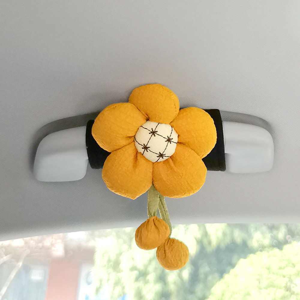 2025 girasol creativo maneja de automóvil maneja de la puerta interior unisex guante de techo