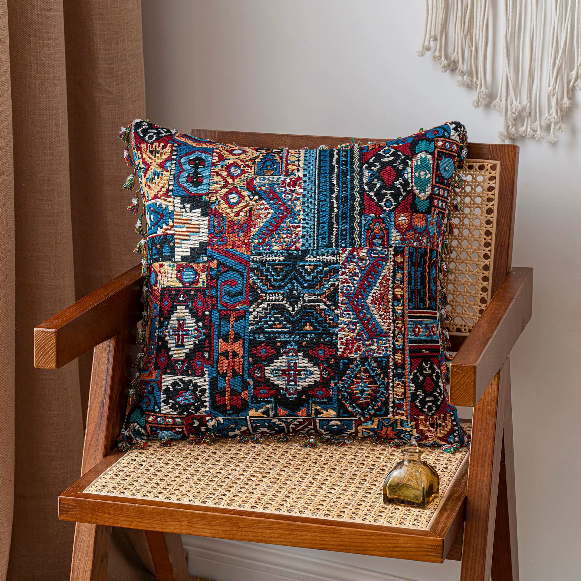 Decorative retro pillow / cushion, floral & patterned designs, sizes 30×50 cm and 45×45 cm