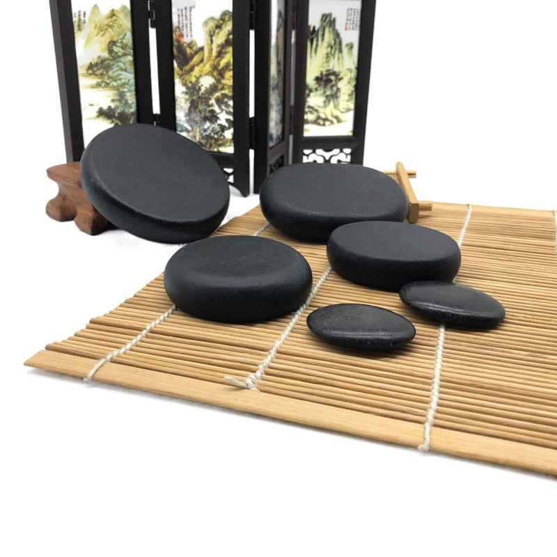 Piedras calientes volcánicas para masaje SPA, terapia de calor, espalda, aceites esenciales