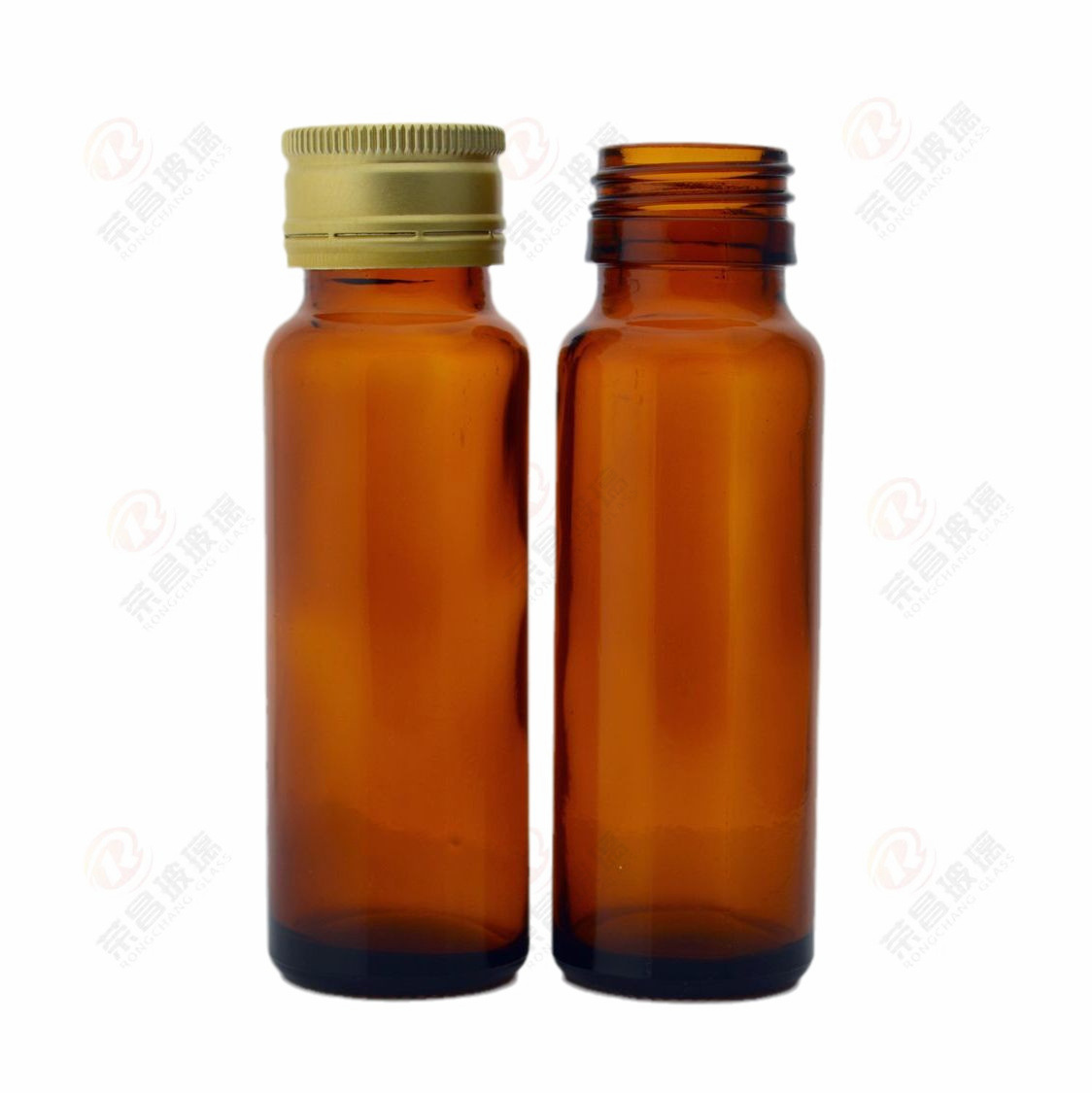 批发50ml糖浆玻璃瓶 棕色避光酵素分装瓶 50毫升胶原蛋白口服液瓶