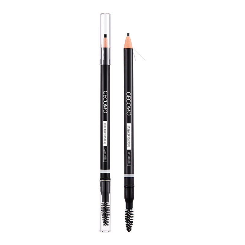 GECOMO de doble cabeza dibujo lápiz de cejas suave niebla suave maquillaje impermeable color natural-Desarrollo mamá ceja maquillaje cosméticos