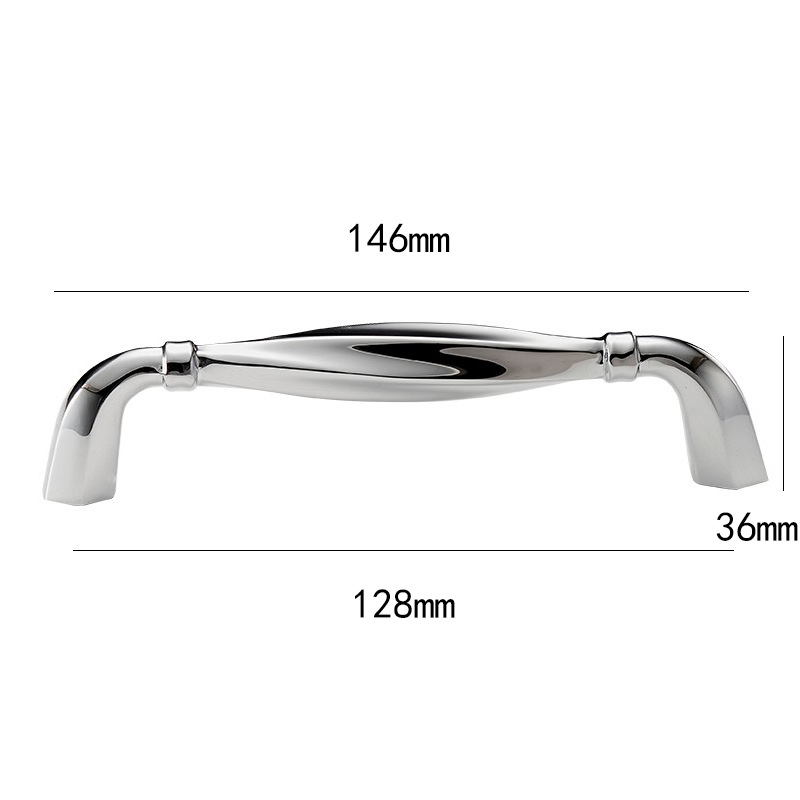 Cobre oro manija latón francés nórdico cromo armario cajón puerta del gabinete manija solo agujero pequeña manija al por mayor