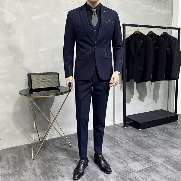 Blue set, suit, trousers