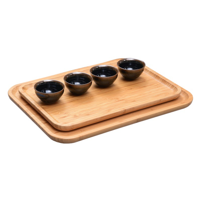 Juego de té japonés bandeja de té escritorio del hogar taza de agua bandeja de bambú rectangular hotel restaurante creativo barbacoa bandeja al por mayor