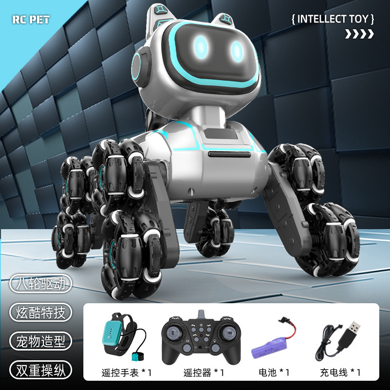 新しいシミュレーションインテリジェント ai ロボット犬音声制御対話人工リモコンプログラミング電気おもちゃ子供のギフト|undefined