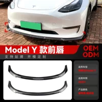 Применимо 2020 Tesla tesla model y передняя лопата передняя губа перед углами вокруг трансграничной модификации аксессуаров