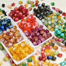 10MM��ɫ��֬���Ͱ˽�ɢ�鴮���ֹ�����DIY����朲����������