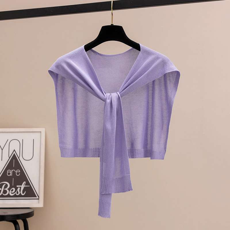 Summer fashionable silk thin cloak, vest, scarf
