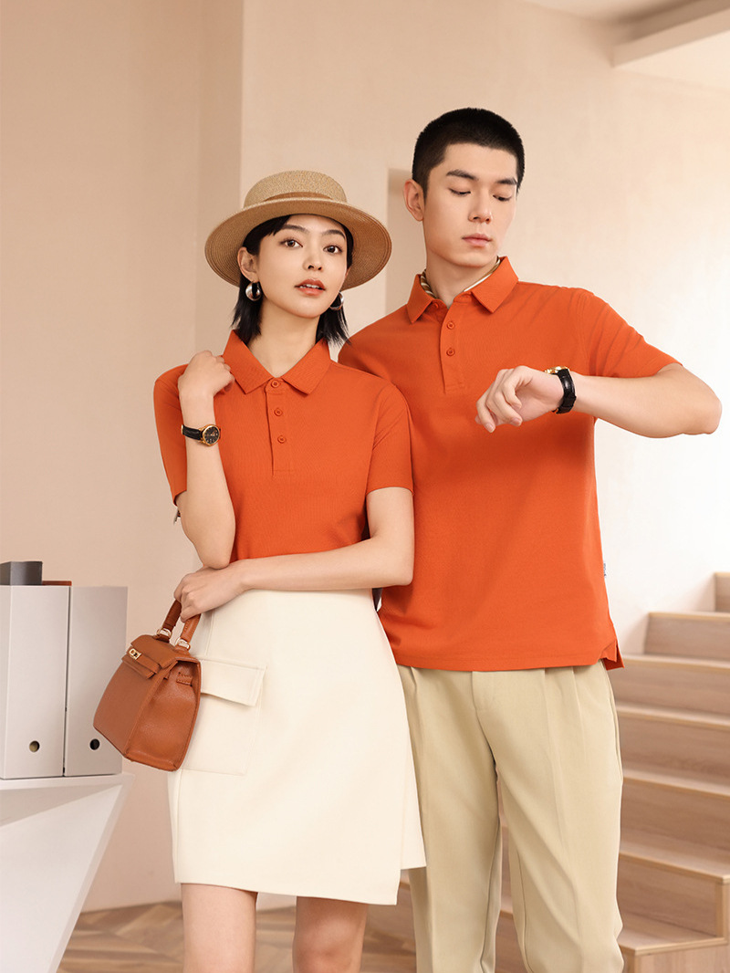 Summer shirt with a round collar