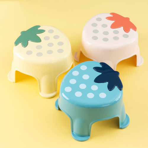 Children's plastic stool thickened home low stool kindergarten small bench baby short plastic chair living room shoe changing stool