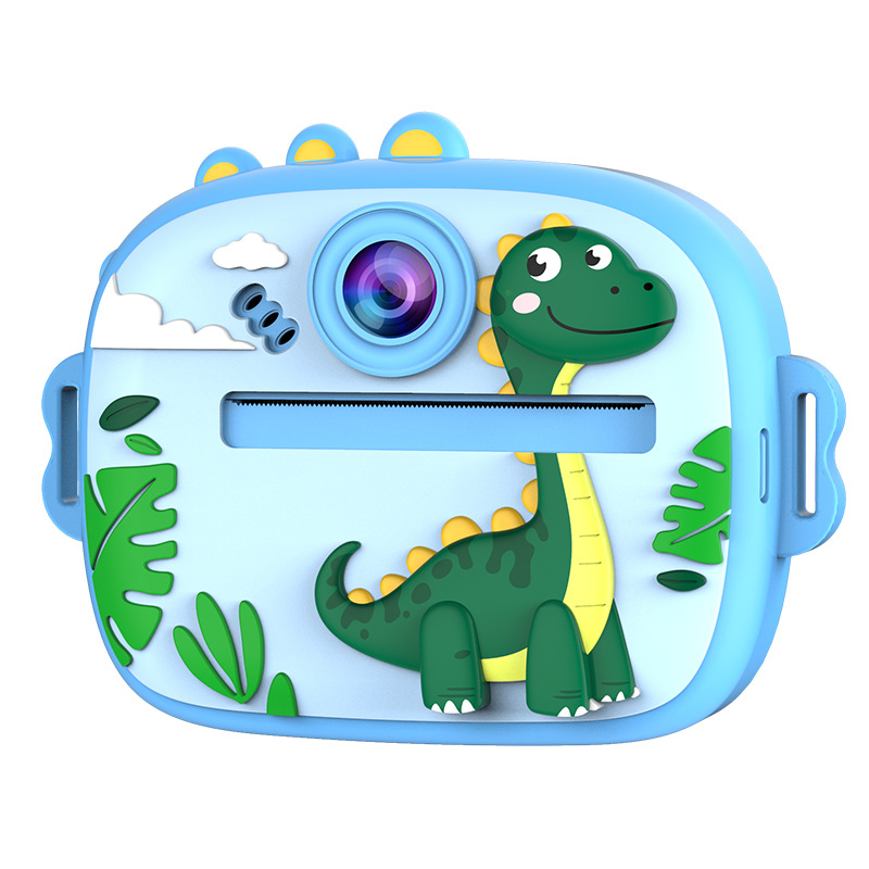Nueva cámara de doble cámara linda de dibujos animados mini cámara Polaroid para niños
